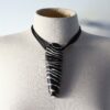 Zebra Pattern Pendant Necklace