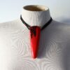Red & Black Pendant Necklace