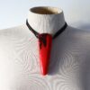 Red & Black Pendant Necklace