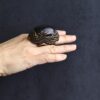 Black & Zebra Pattern Ring Size 7½