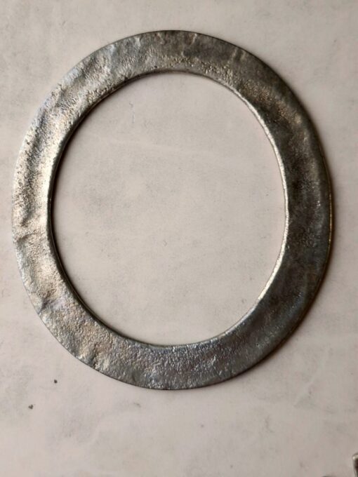 White Bronze Plated Alloy Bangle Size M