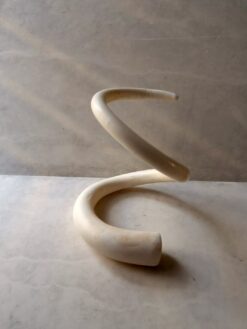 Vegan Ivory Snake Cuff Size M - L