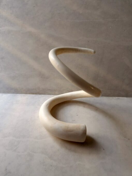 Vegan Ivory Snake Cuff Size M - L