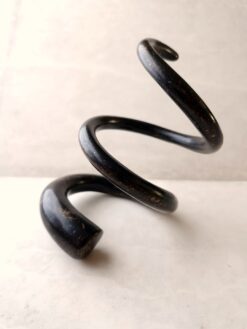 Dark Baroque Double Wrap Snake Cuff Size S