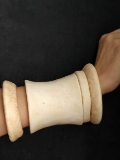 Vegan Ivory Bangle Stack Size M (Set of 4)