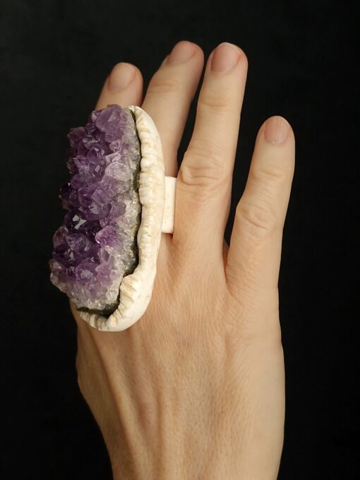 Amethyst Stone Ring Size 9 - Image 2
