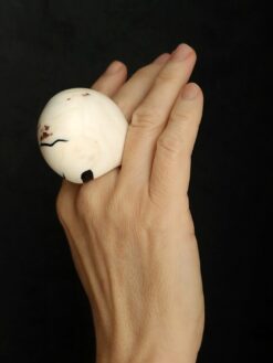 Vegan Ivory Ring Size 8