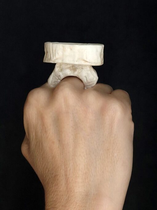 Vegan Ivory Roman Ring Size 7.5 - Image 2