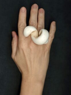 Vegan Ivory Sculptured Ring