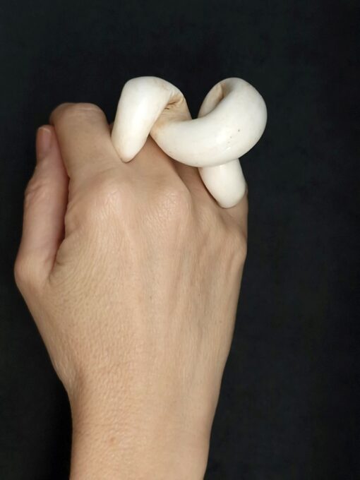 Vegan Ivory Sculptured Ring - Image 4