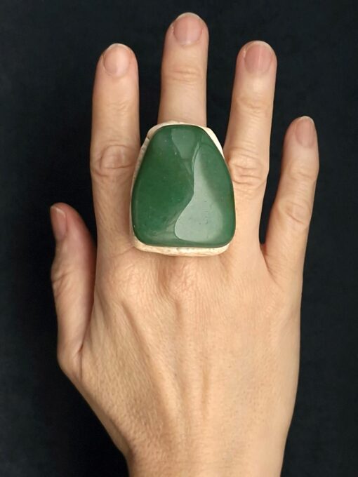 Aventurine Stone Ring Size 9
