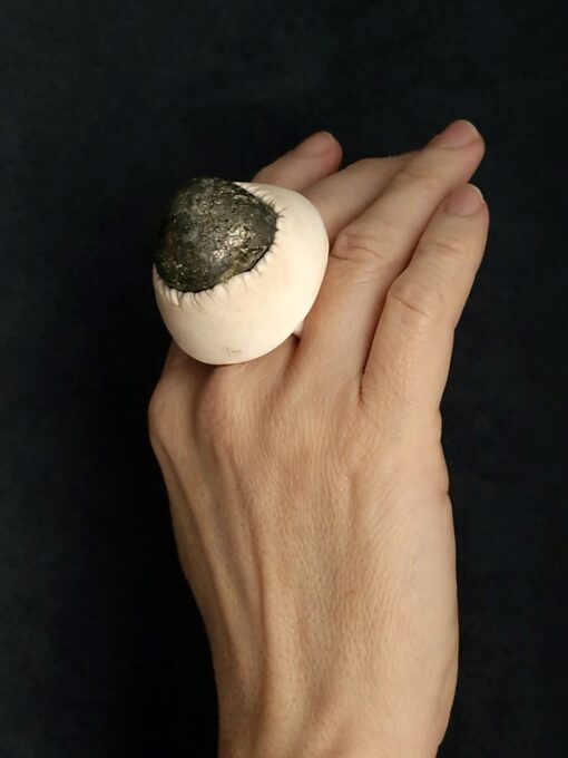 Stromatolite Stone Ring Size 11 - Image 3