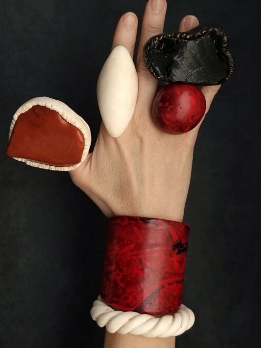 Red Jasper Stone Ring Size 6.5 - Image 10