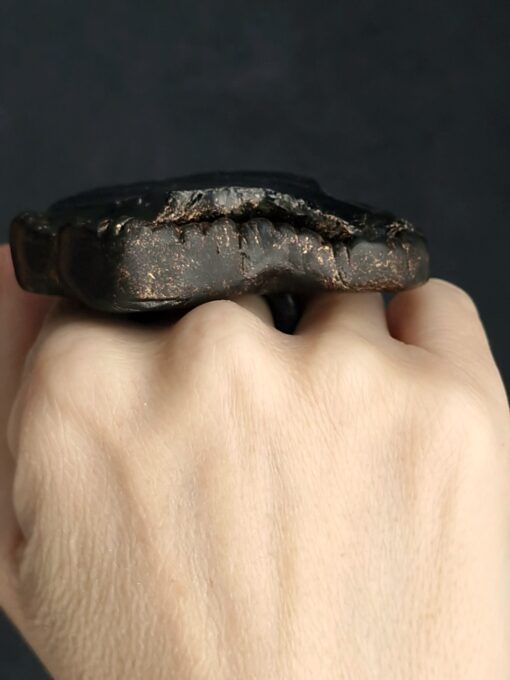 Black Obsidian Stone Ring Size 6 - Image 4