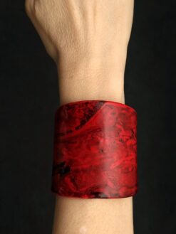 Red Flat Cuff - Adjustable Size (S to L)