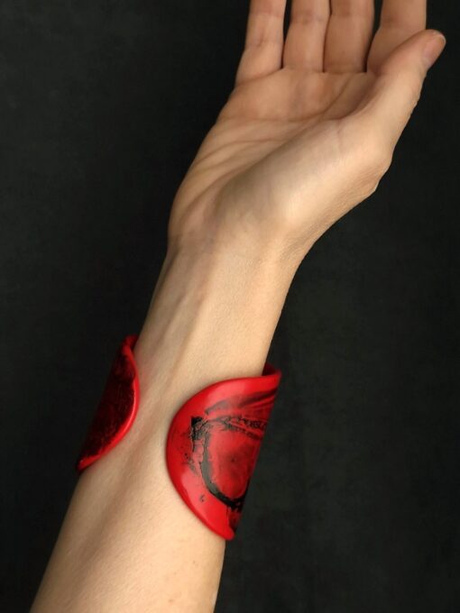Red Flat Cuff - Adjustable Size (S to L) - Image 5