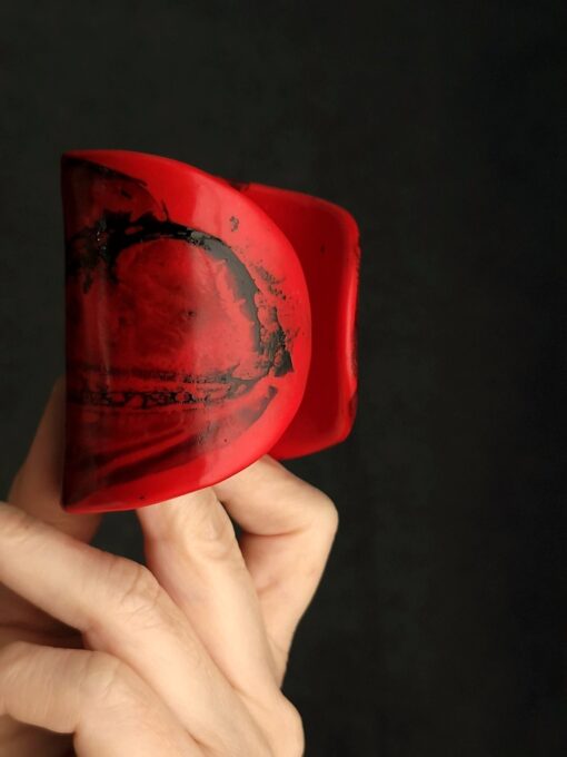 Red Flat Cuff - Adjustable Size (S to L) - Image 4