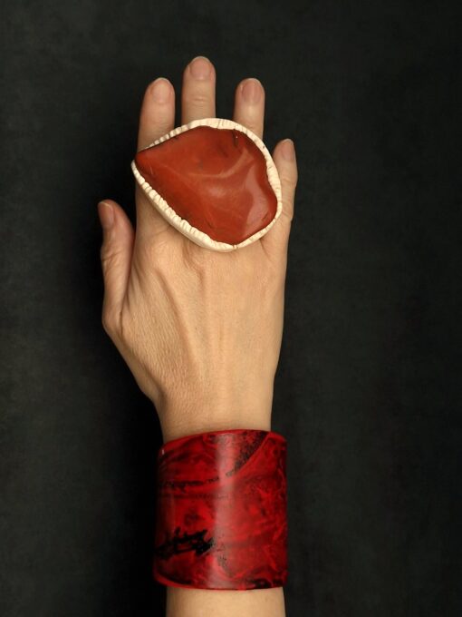 Red Flat Cuff - Adjustable Size (S to L) - Image 7