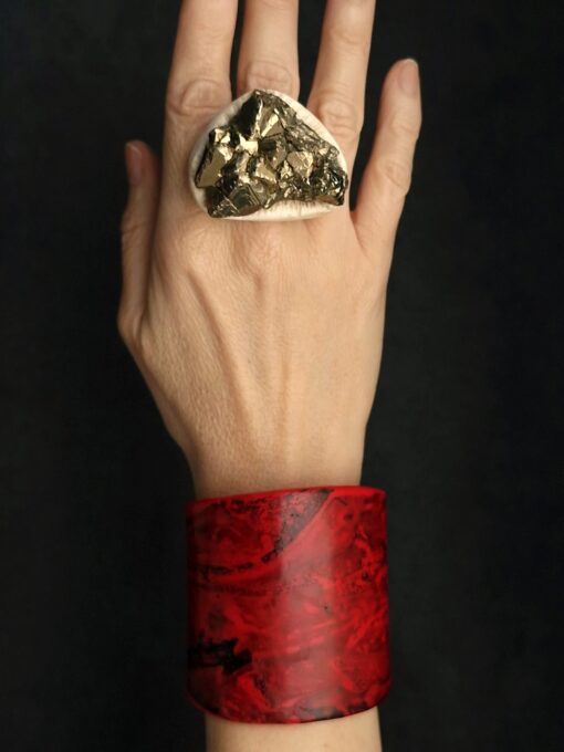 Red Flat Cuff - Adjustable Size (S to L) - Image 13