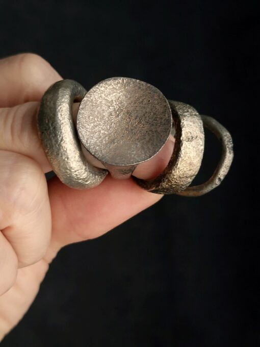 White Bronze Plated Alloy Rings (Set of 4) Size 8 - Image 5