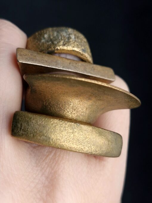 Nickel-Free Gold Plated Alloy Rings (Set of 4) Size 6