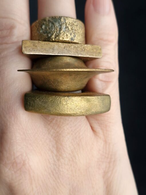 Nickel-Free Gold Plated Alloy Rings (Set of 4) Size 6 - Image 4