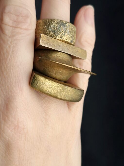 Nickel-Free Gold Plated Alloy Rings (Set of 4) Size 6 - Image 6