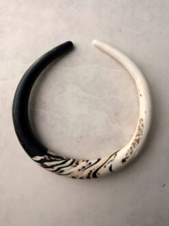 Black & Vegan Ivory Choker Necklace