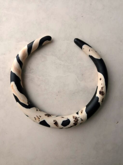 Black & Vegan Ivory Choker Necklace