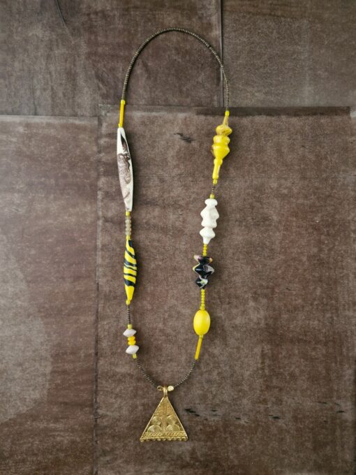 Yellow, Black & White Necklace - Image 2