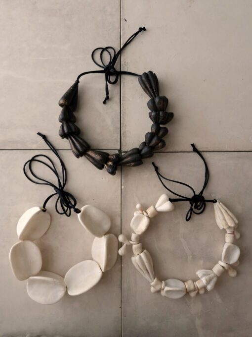 Adjustable Black with Gold Sheen Necklace - Image 9