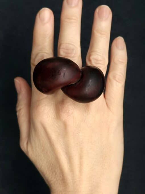 Brown Sculptured Ring Size 8.5 - Image 2