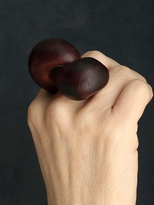 Brown Sculptured Ring Size 8.5