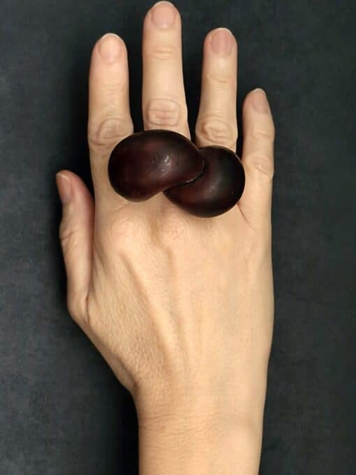 Brown Sculptured Ring Size 8.5 - Image 4
