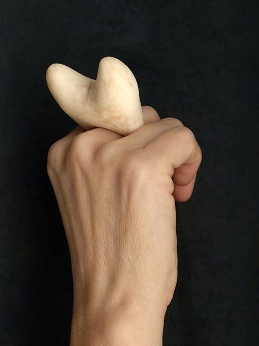 Vegan Ivory Sculptured Ring Size 8