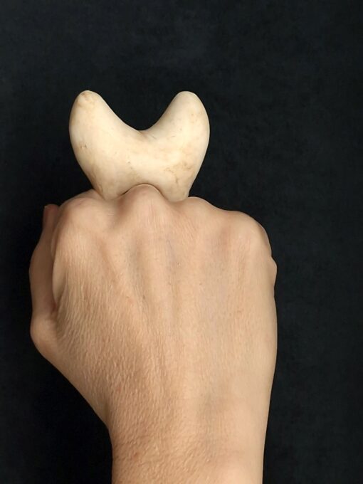 Vegan Ivory Sculptured Ring Size 8 - Image 2