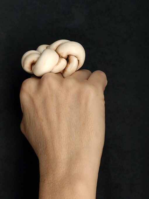 Vegan Ivory Sculptured Ring Size 8
