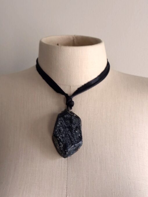 Black Obsidian Stone Necklace