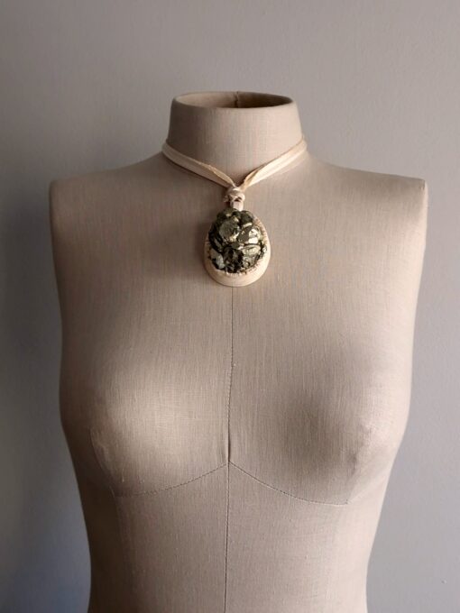 Pyrite Stone Necklace - Image 2