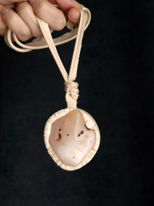Apricot Agate Stone Necklace - Image 3