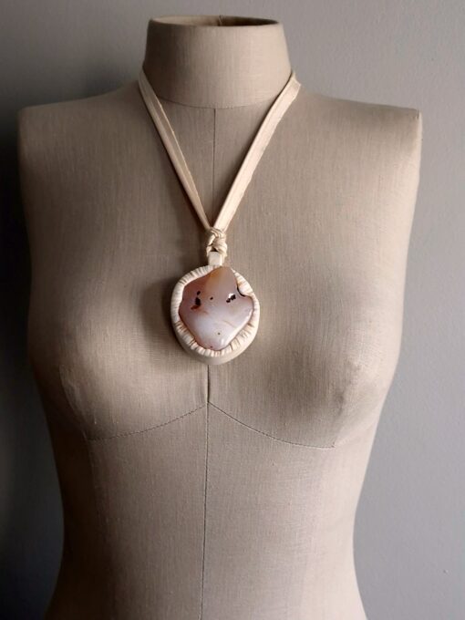 Apricot Agate Stone Necklace - Image 5