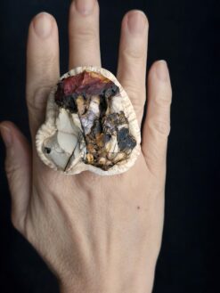 Mooikaite Jasper Stone Ring Size 8.5