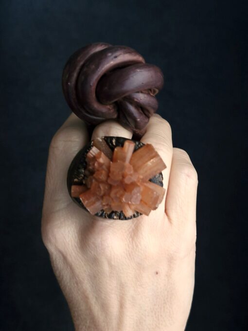 Aragonite Stone Ring Size 7 - Image 7