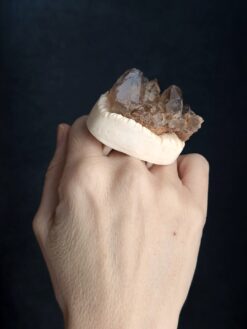 Orange River Crystal Ring Size 9