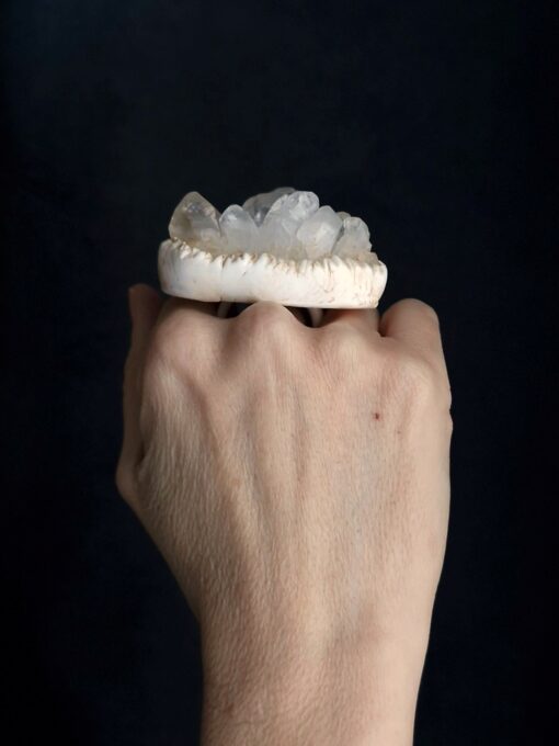 Apophylite Cluster Ring Size 11 - Image 3