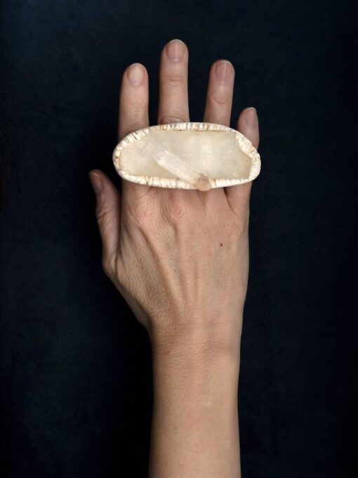 Rock Crystal Pointer Ring Size 7 - Image 2