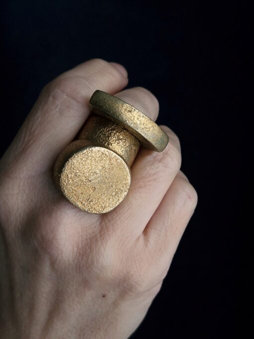 Nickel-Free Gold Plated Alloy Rings (Set of 3) Size 7