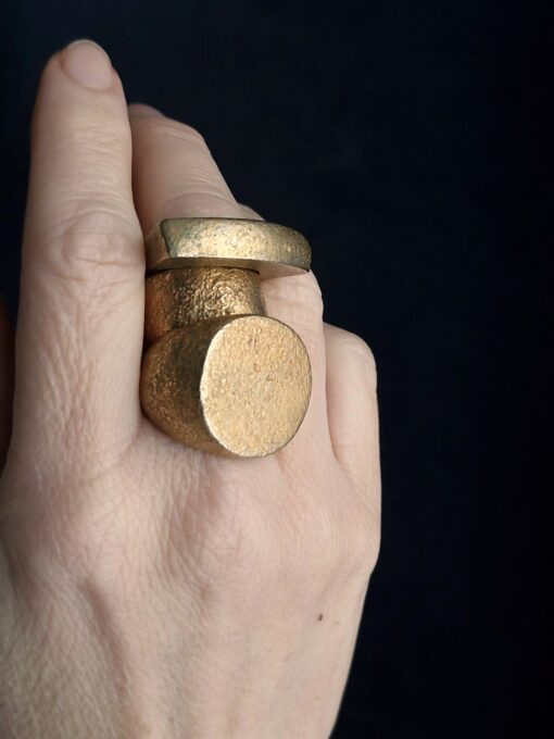 Nickel-Free Gold Plated Alloy Rings (Set of 3) Size 7 - Image 3
