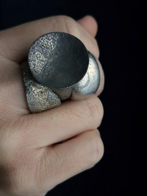 White Bronze Plated Alloy Rings (Set of 3) Size 7.5 - Image 4