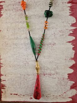 Green, Red & Orange Necklace